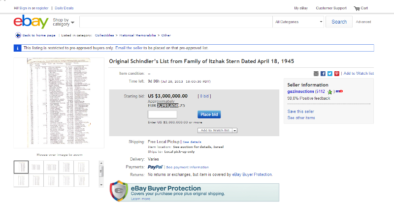 lista Sintler ebay2 20-7-2013
